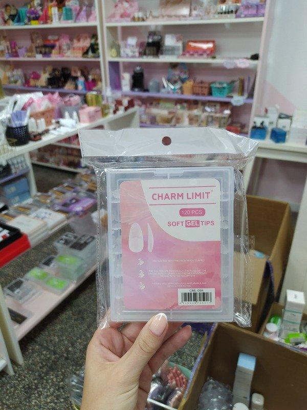 Producto - Tips charm limit 120 piezas almendra