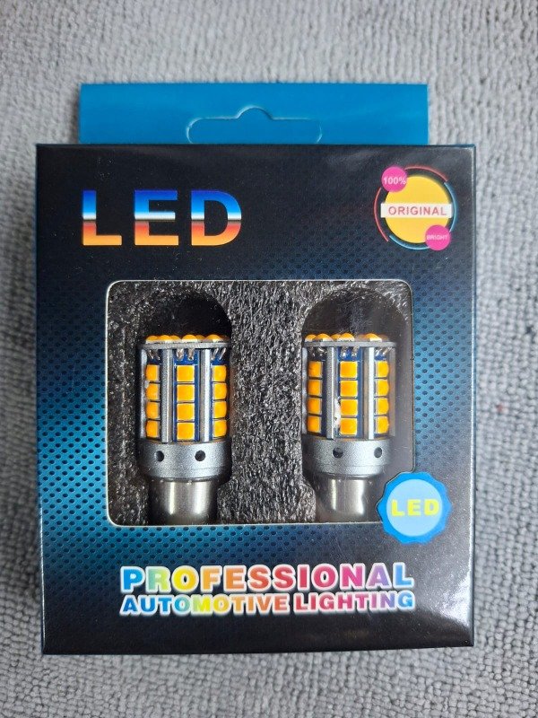 Producto - KIT X 2 LED 2 POLOS GIRO CANBUS 44 LEDS ÁMBAR SIMIL IR100