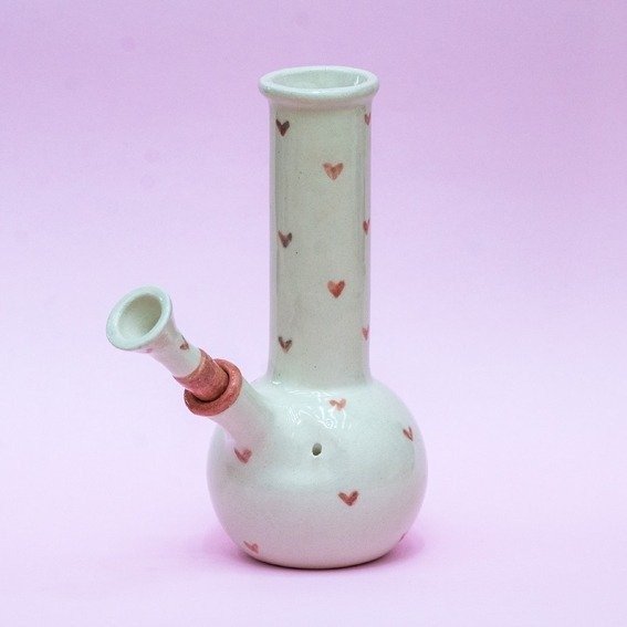 Producto - Bong corazones rosa