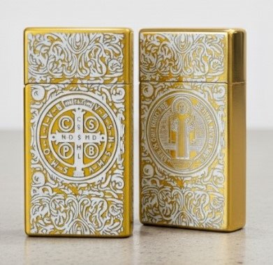 Producto - ENCENDEDOR CATALITICO CONSTANTINE SAN BENITO DORADO RECARGABLE A GAS - 0