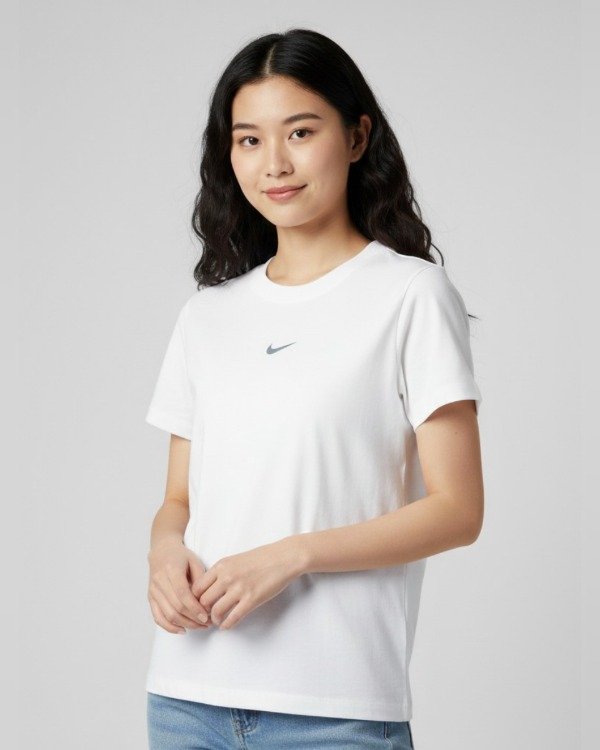 Producto - REMERA ALGODON CON ESTAMPA MUJER / Blanco Nike