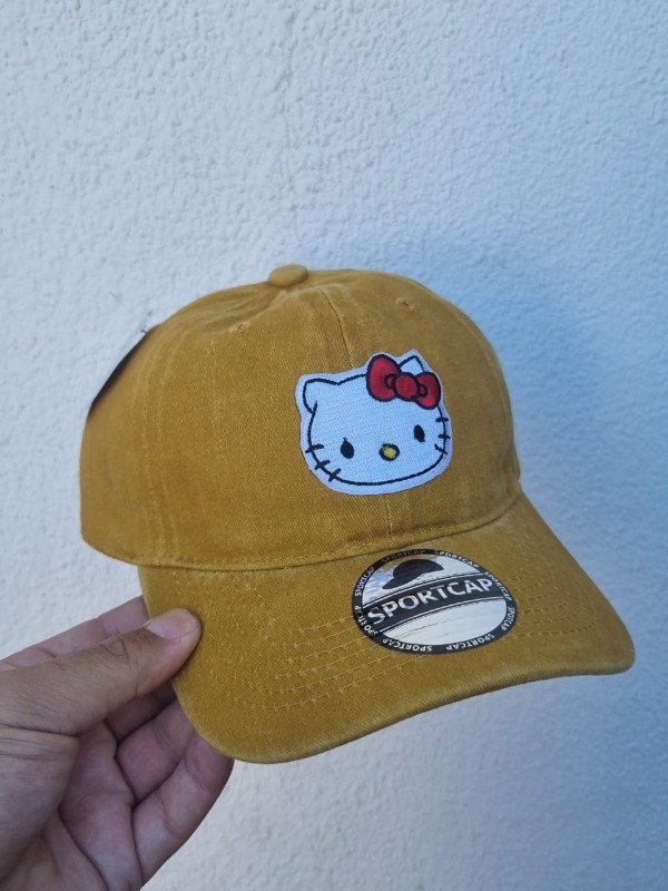 Producto - Gorra KITTY VINTAGE AMARILLA NIÑOS
