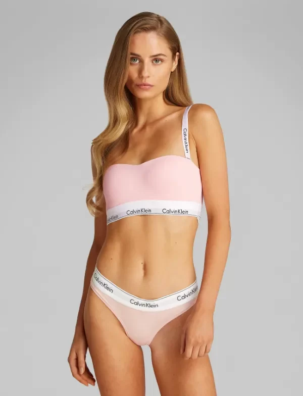 Producto - Calvin Klein Modern Cotton Lightly Lined Bandeau Bra talle M