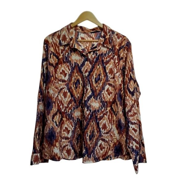 Producto - Camisa Saten zig zag. Talle 7-8(50-52) - 2