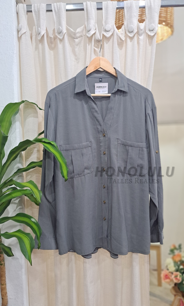 Producto - Camisa Cupro Gris - 2