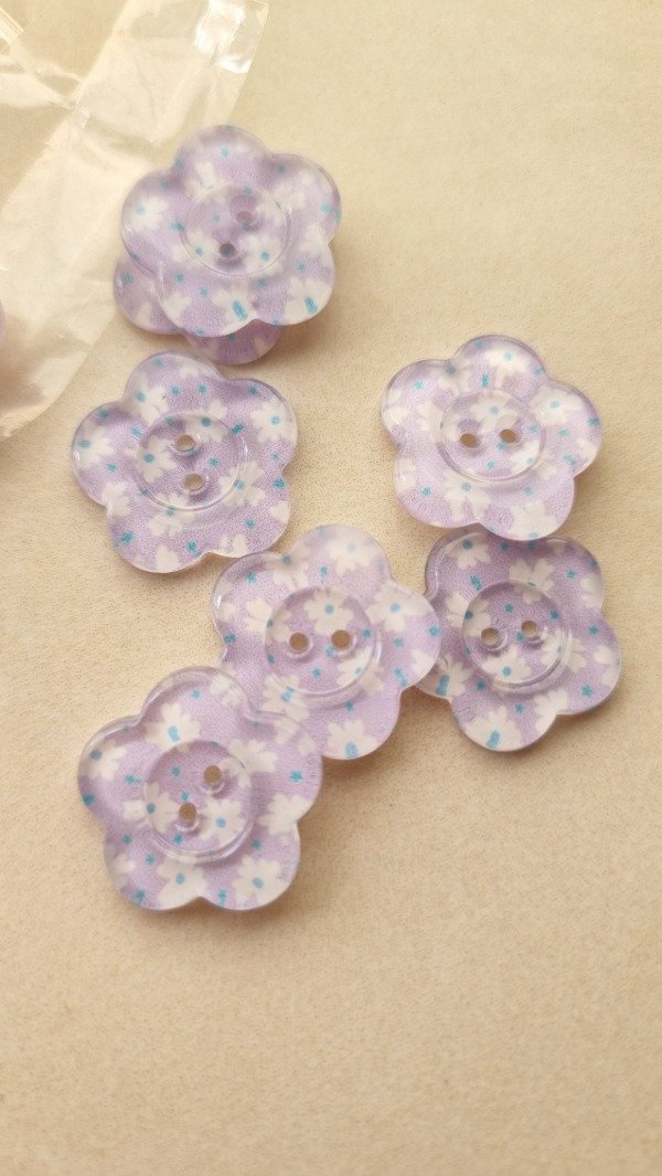 Producto - Botón de resina FLORAL 9