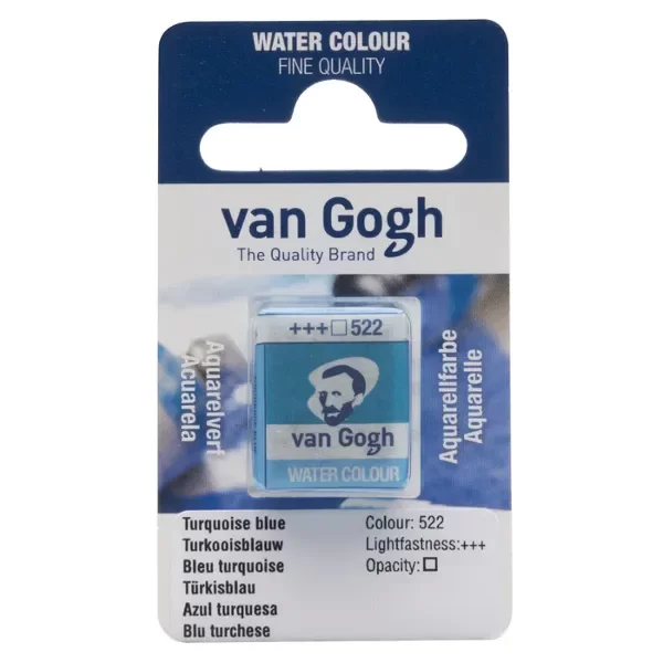 Producto - ACUARELA VANGH AZUL TURQUESA 522