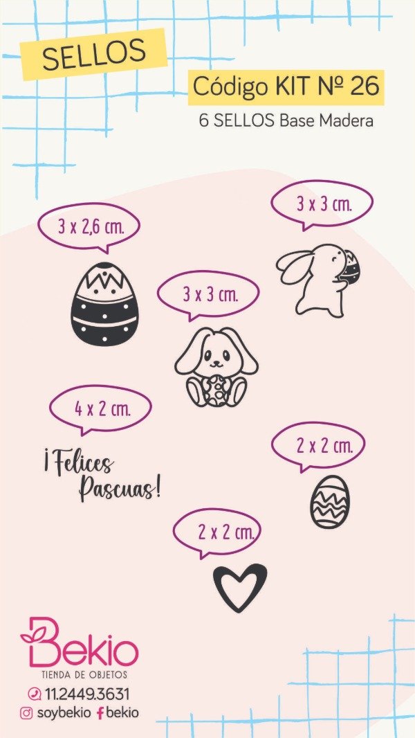 Producto - Kit 26 - Sellos Pascuas