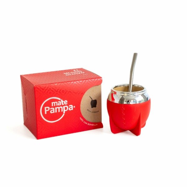 Producto - Mate Pampa Rojo Boca Cerrada