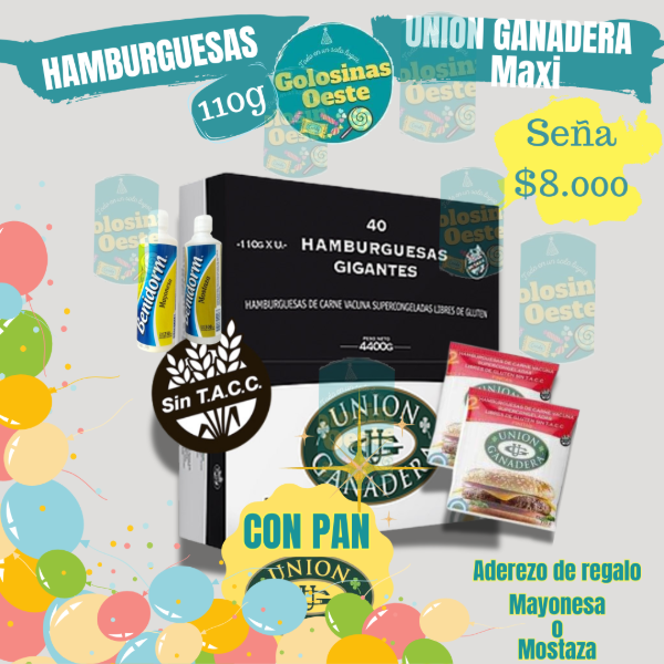 Producto - Hamburguesas Union Ganadera Maxi