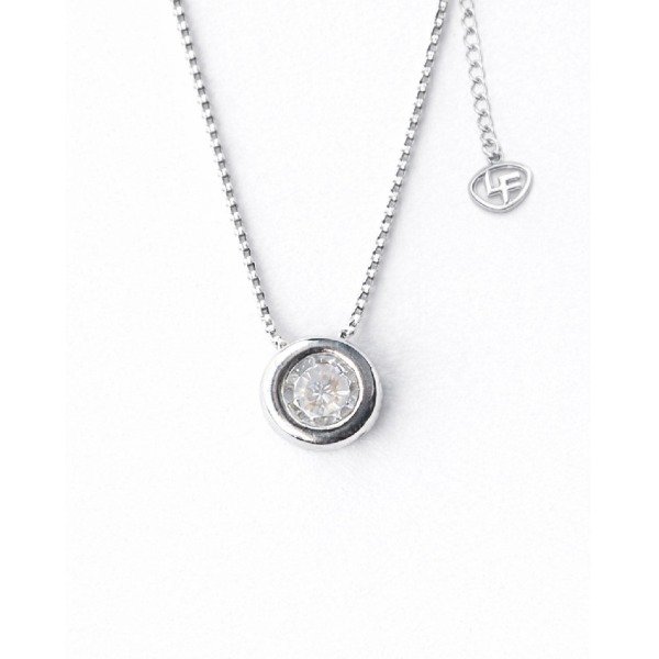 Producto - Puntos de luz plata con gema y rodio