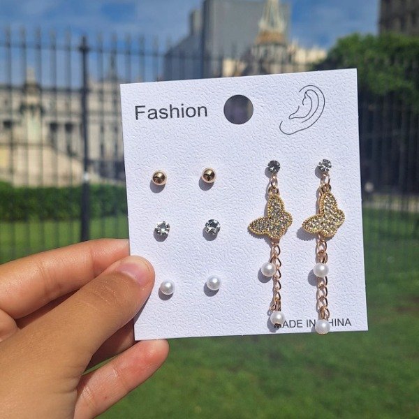 Producto - SET X4 PARES DE ARITOS