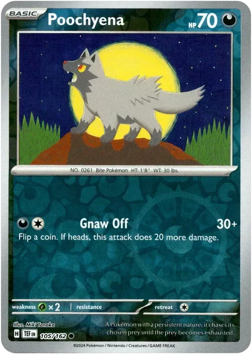 Producto - Poochyena - 105/162 - Temporal Forces - Reverse Holo