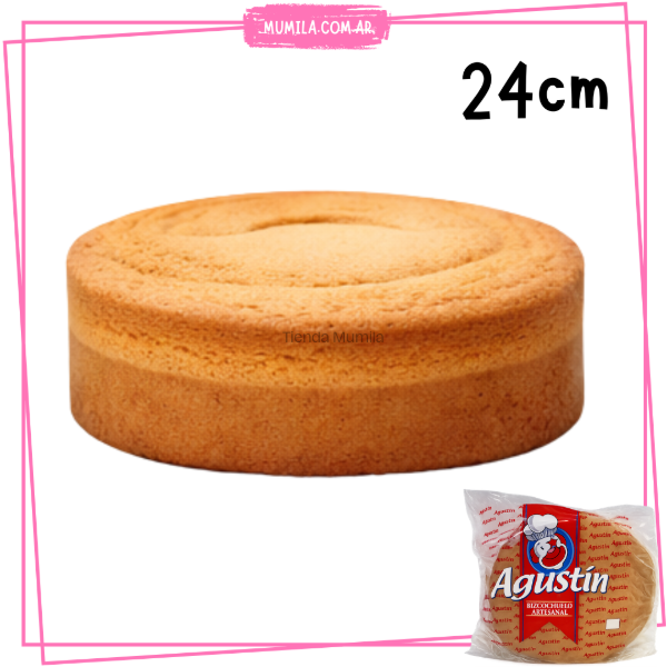 Producto - Bizcochuelo vainilla 24cm Bizcochuelo listo 800gr