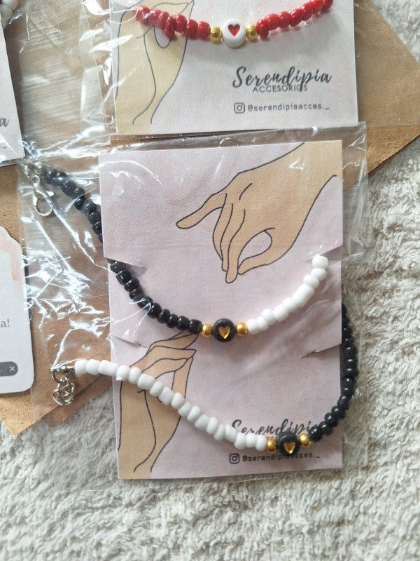 Producto - Pulseras heart yin y yang