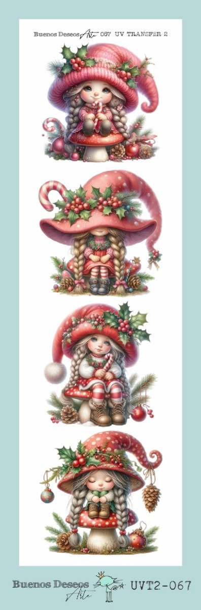 Producto - NAVIDAD - Lamina DECO TRANSFER FACIL UVT2 067 8,5x28cm
