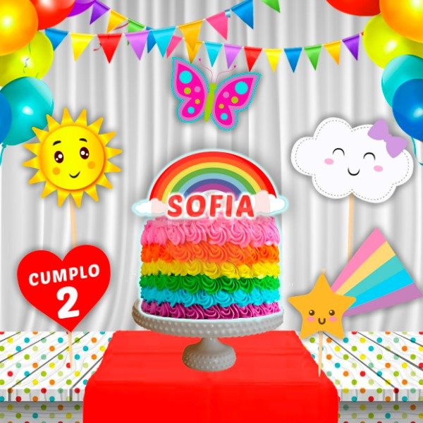 Producto - Toppers Arcoiris