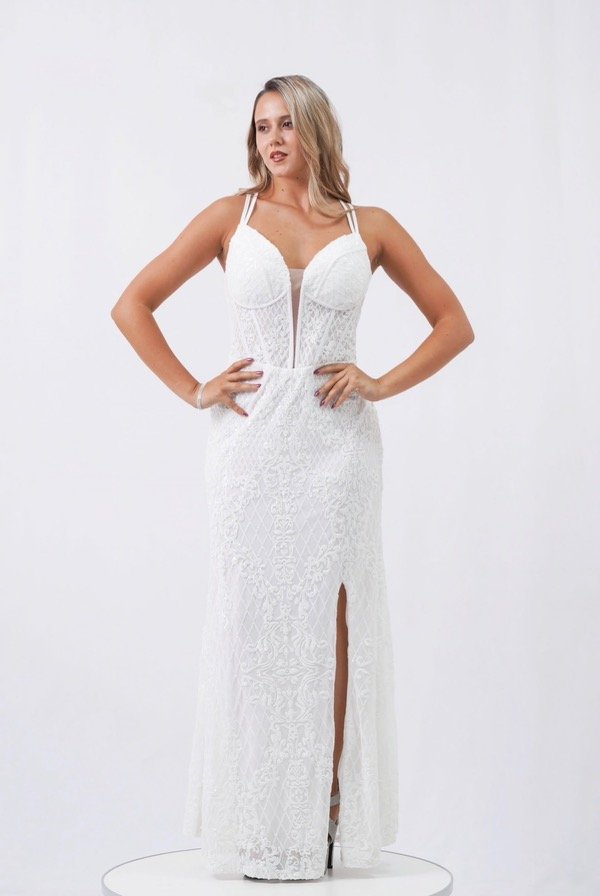 Producto - VESTIDO CRISTAL BLANCO