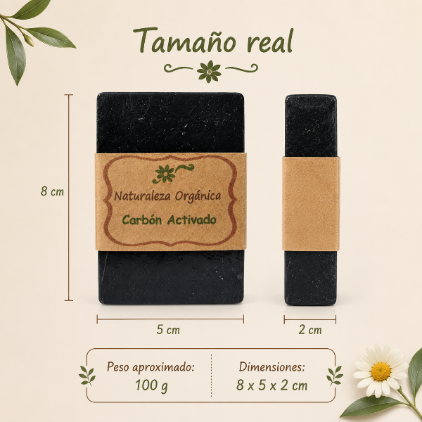 Producto - Jabón de Carbón Activado - Limpieza Profunda, Detox y Frescura Renovada - 4