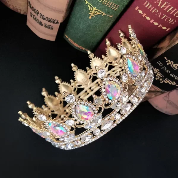 Producto - Corona reina dorado tornasol