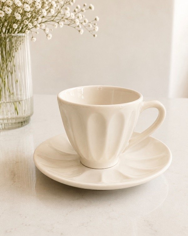 Producto - SET X 6 TAZA Y PLATO EFESO CREAM