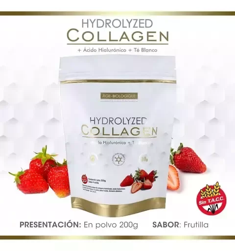 Producto - Colágeno Hidrolizado Age Biologique Sabor Frutilla 200g