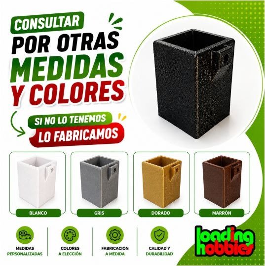 Producto - Taco Elevador Mueble Cuadrado 6x6cm Altura 2cm Ajustable - 8