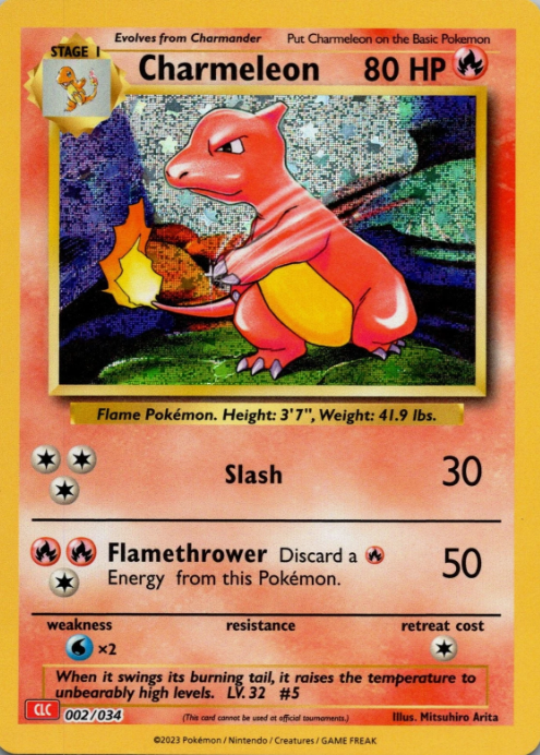 Producto - Charmeleon 002/034 Holo Classic Collection Charizard Deck