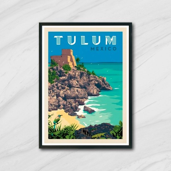 Producto - Cuadro decorativo viajes Tulum México