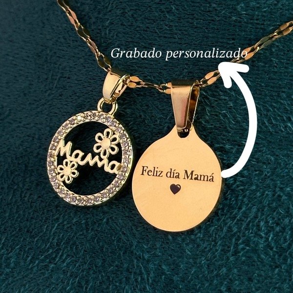 Producto - Collar: Mamá + Chapita personalizada