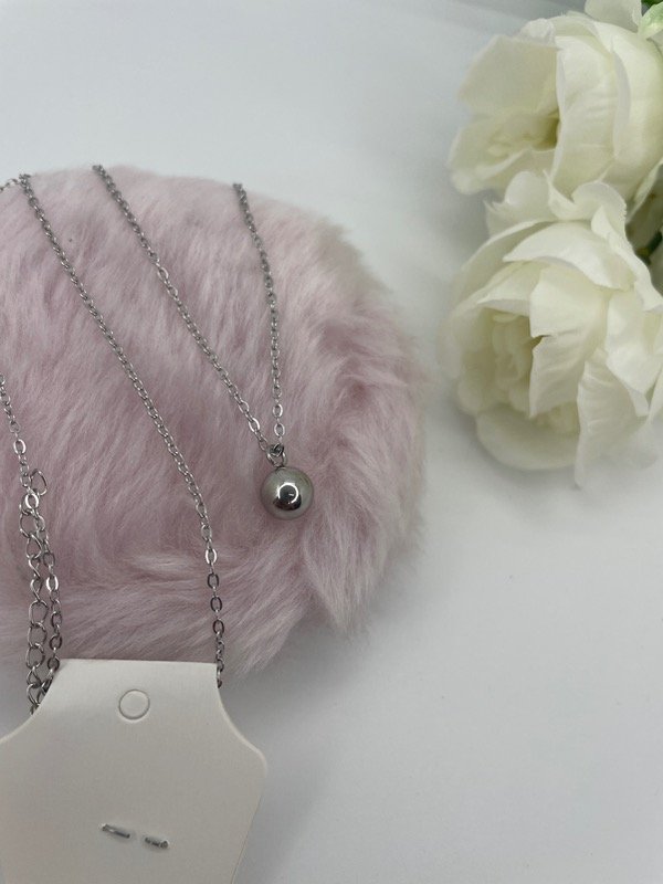 Producto - Cadena Acero comun Dije Bolita