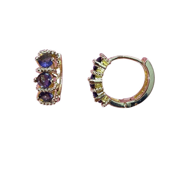 Producto - Aros Georgia Violeta-Acero