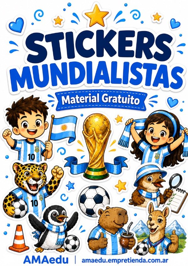 Producto - STICKERS MUNDIALISTAS (Material Gratuito)