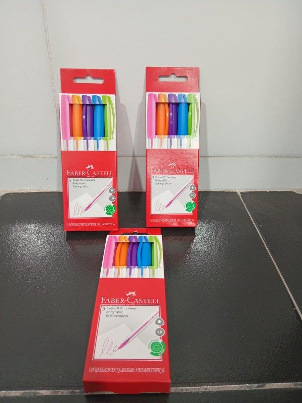 Producto - Lapicera trilux faber castell x5 colores