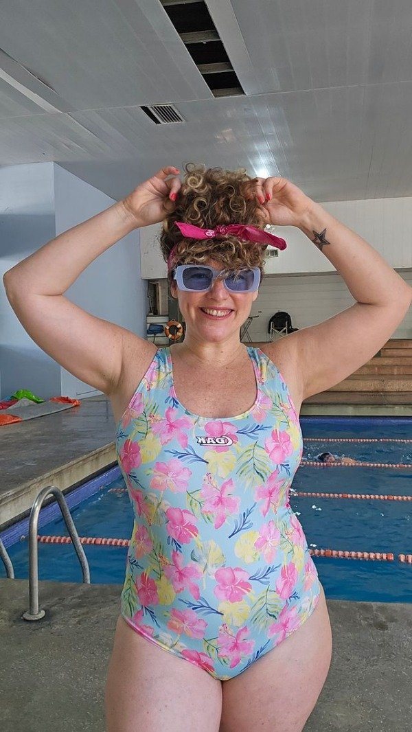 Producto - MALLA DAMA FLOWERS 02 - FLORES CLARAS -  DAK