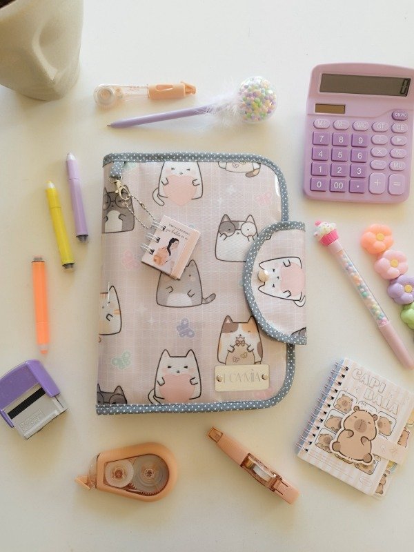 Producto - Cartuchera Delfina Gatitos pastel