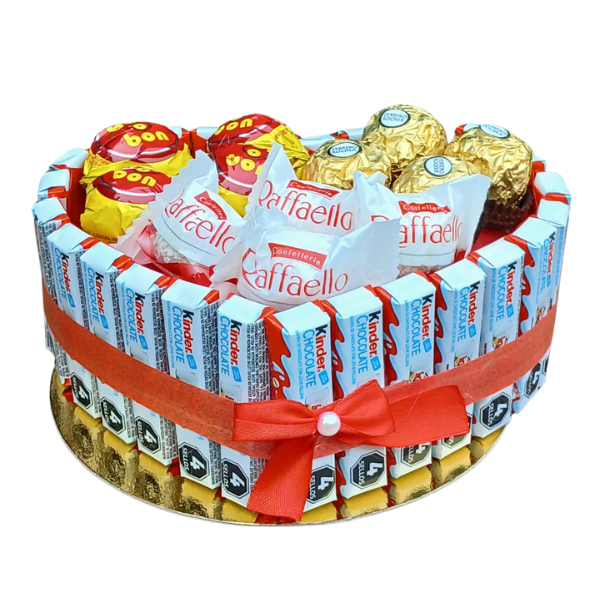 Producto - Corazon Kinder Ferrero Raffaello Bon o bon