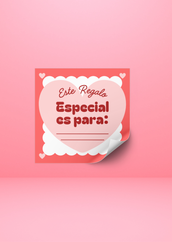 Producto - Adhesivo San Valentin:  X35 UND (4X4) TEMATICA C5