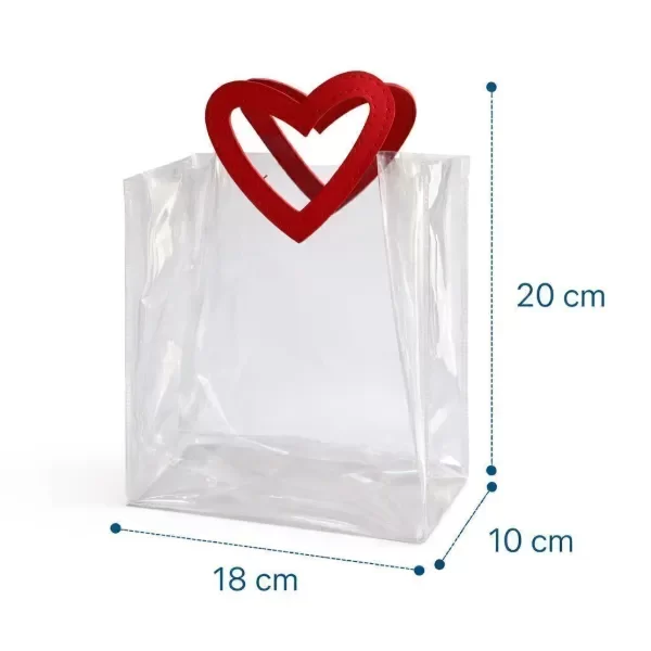Producto - BOLSAS PVC AGARRADERA CUERINA - CORAZON