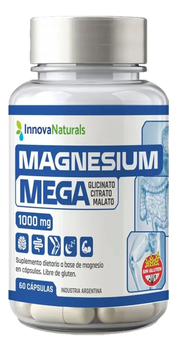 Producto - MEGAMAGNESIUM glicinato/citrato/malato - 60caps INNOVANATURALS - 0