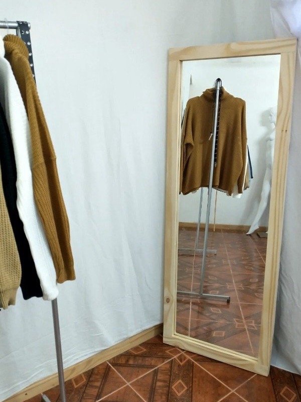 Producto - Espejo madera pino natural