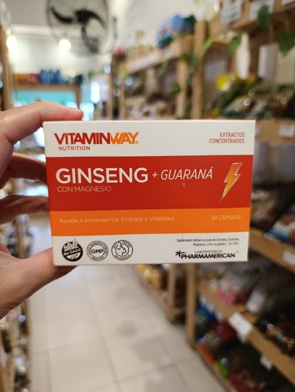 Producto - Vitamin way Ginseng y guarana 30 capsulas