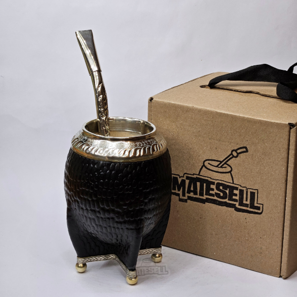 Producto - MATE TORPEDO SIGNATURE - Negro croco