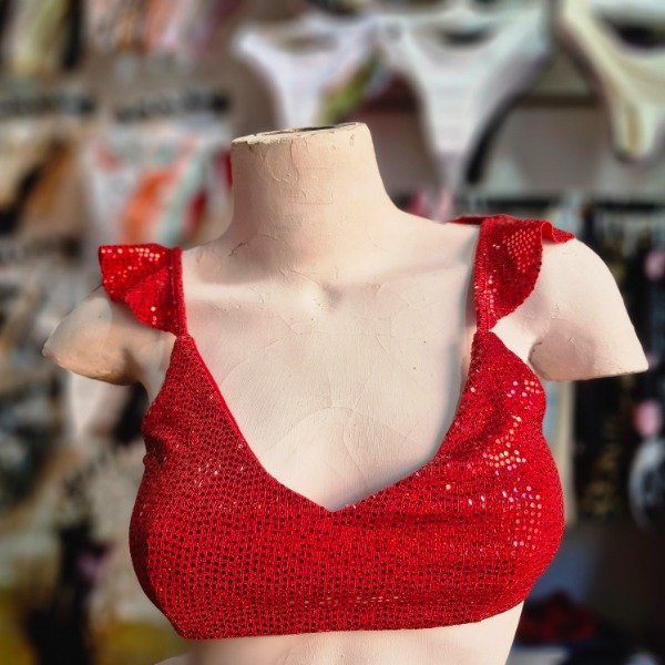 Producto - Top lentejuelas volados - talle único