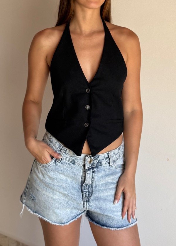 Producto - Chaleco Lino Sin Espalda