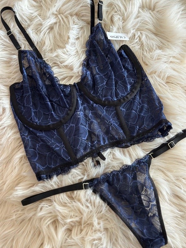 Producto - CORSÉ AZUL CON ESPALDA REGULABLE