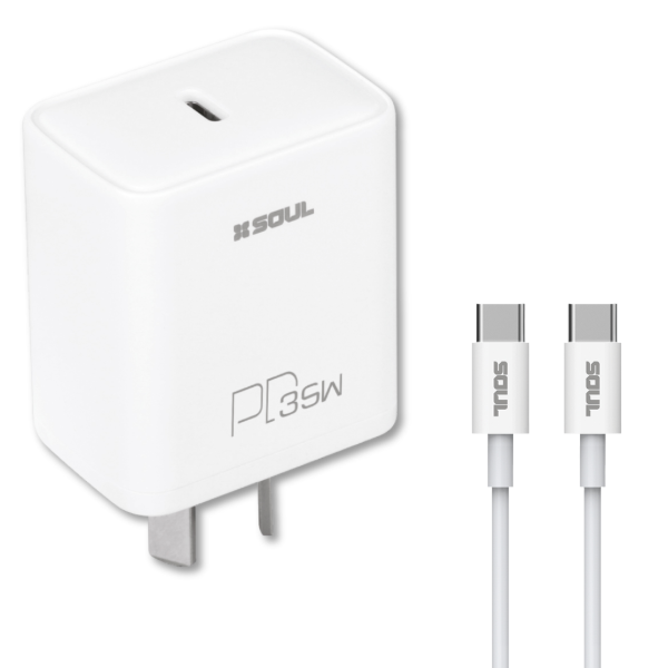 Producto - CARGADOR SOUL 35W CON CABLE USB C A USB C