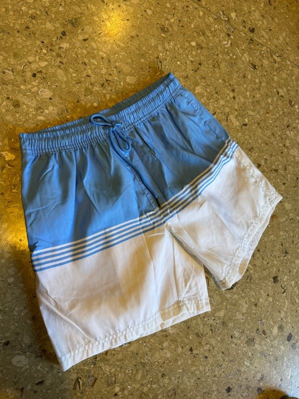 Producto - Short de baño nautico con celeste