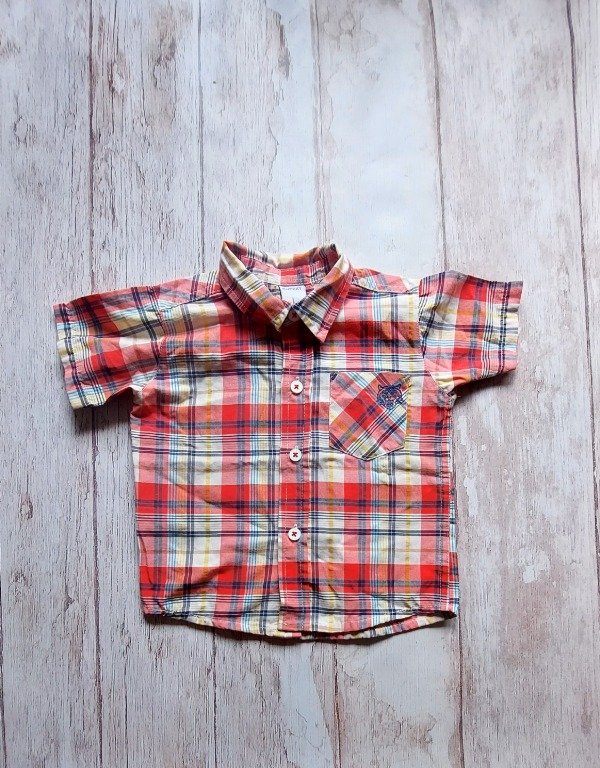 Producto - CAMISA CHEEKY cuadrille 9 A 12 MESES