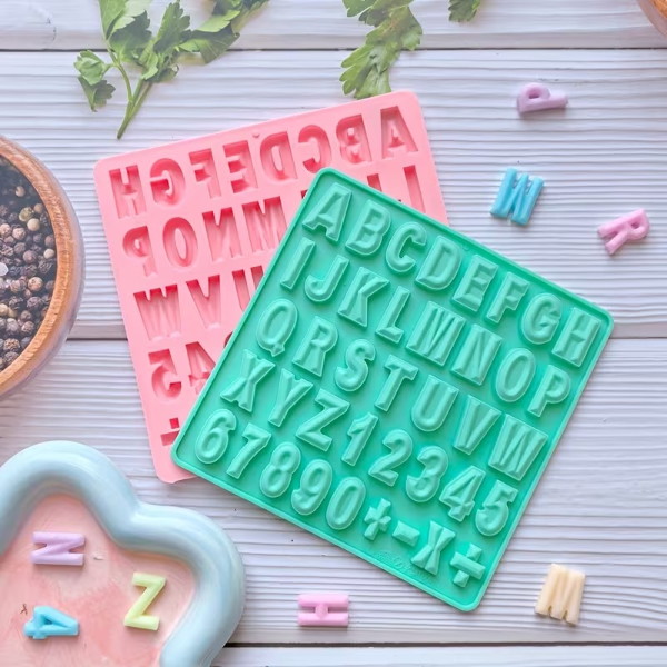 Producto - Molde Abecedario y Numeros - Facetado